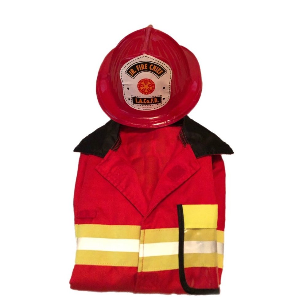 LA county jr firefighter costume with hat